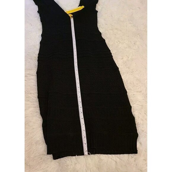 CATHERINE MALANDRINO Dress Black Sleeveless Plunge With Cutouts DiNoir $425 NWT - Picture 15 of 16